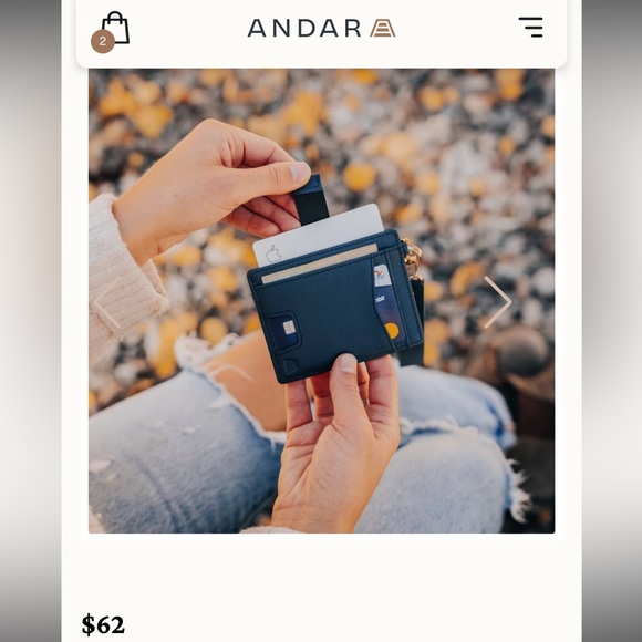 Brand new in package classic navy Andar Denner Wallet. - Picture 5 of 5